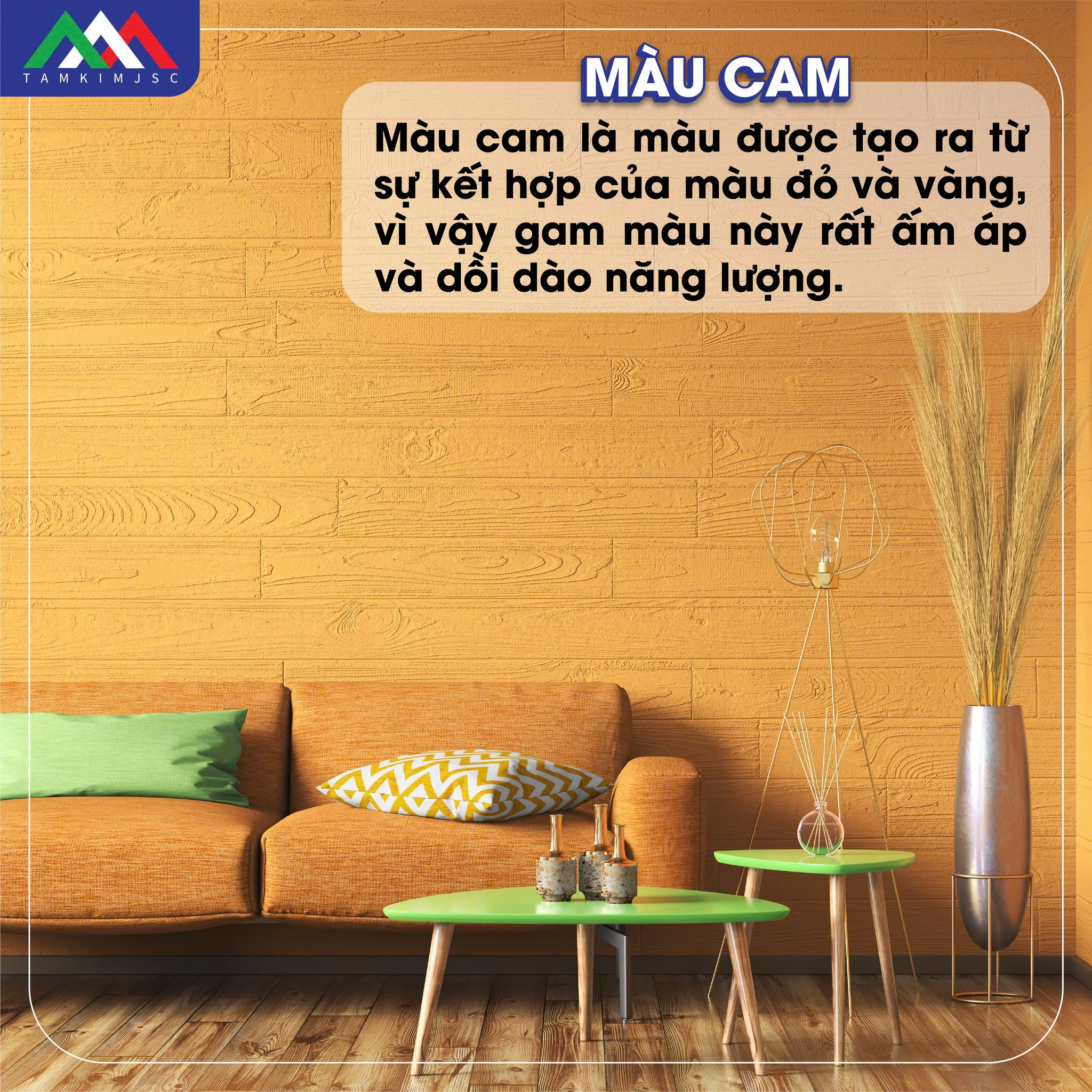 Màu cam tượng trưng cho sự ấm áp, giải phóng, chữa lành tâm hồn.